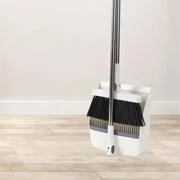 1 Set Household Broom And Dustpan Set Durable Sweeping Broom And Dustpan With Long Handle For Home Office School Dorm - Image 3