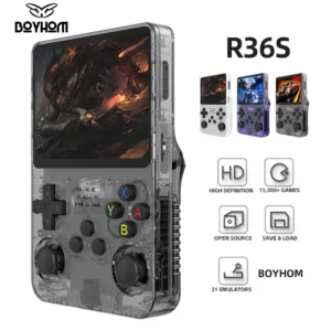 128G R36S Retro Handheld Video Game Console Linux System 3.5 Inch IPS Screen R35s Pro Portable Pocket Video Player 64GB Games – Classic Arcade Fun