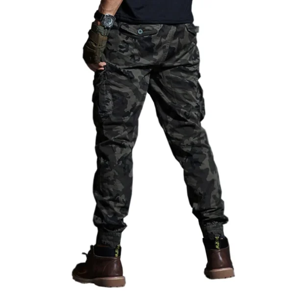 High-Quality Khaki Casual Pants Men Tactical Joggers Camouflage Cargo Pants Multi-Pocket Fashion Black Army Trousers Work Wear - Image 6