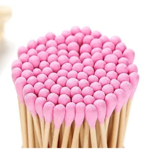 100/200pcs Pack Double Head Cotton Swab Women Makeup Cotton Buds Tip Medical Wood Sticks Nose Ears Cleaning Health Care Tools