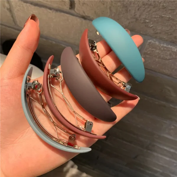 Fashion Matte Geometric Hair Clip Elegant Women Barrettes Hairpins Ponytail Holder Hairgrips Girls Hair Accessories Styling Tool - Image 3