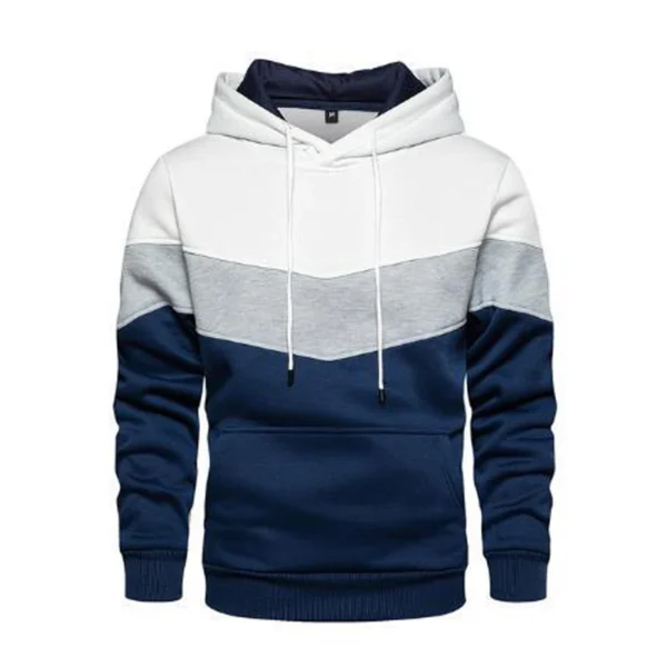 Spring Autumn Men's Hoodies Color Striped Slim Hooded Sweatshirts Mens Coats Male Casual Sportswear Streetwear Dropshipping - Image 3