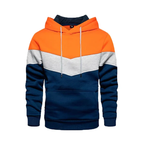 Spring Autumn Men's Hoodies Color Striped Slim Hooded Sweatshirts Mens Coats Male Casual Sportswear Streetwear Dropshipping - Image 2