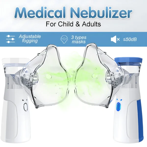 Silent Mesh Handheld Nebulizer Asthma Inhaler Atomizer Mini Portable Nebulizer Humidifier Children Health Care - Image 4