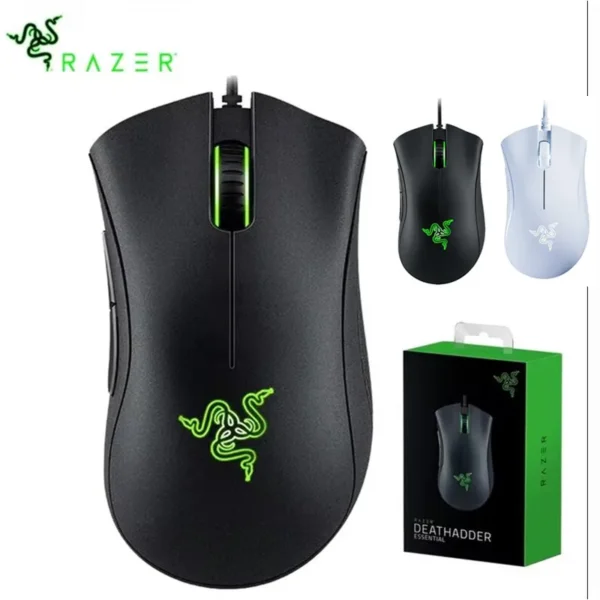 Razer DeathAdder Essential Wired Gaming Mouse – 6400DPI, 5 Independent Buttons for Laptop and PC Gamers