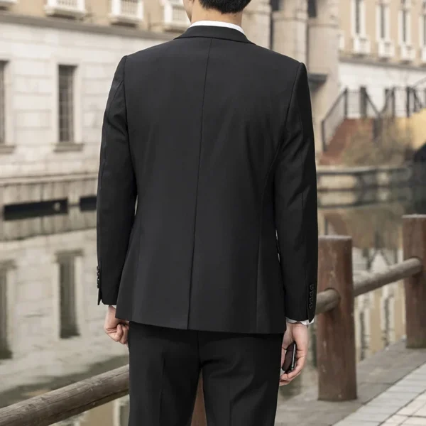 New (Blazer+ Vest + Pants) Fashion Business Men's Professional Dress Solid Color Trend Casual Gentleman Slim Groom Suit M-6XL - Image 5