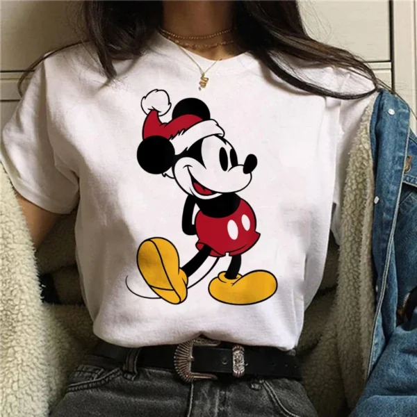 90s Y2k Mickey Print T-shirts for Women Fashion Minnie Mouse T Shirt Streetwear Female Clothes Kawaii Disney Tshirt - Image 6
