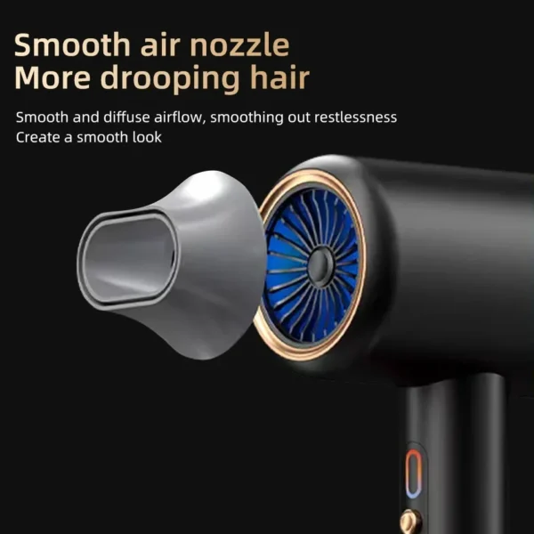 Professional Hair Dryer Hot Cold Wind Air Brush Hairdryer Negative Lonic Blow Dryer Strong PowerDryer Salon Tool 2400W 3th Gear - Image 5