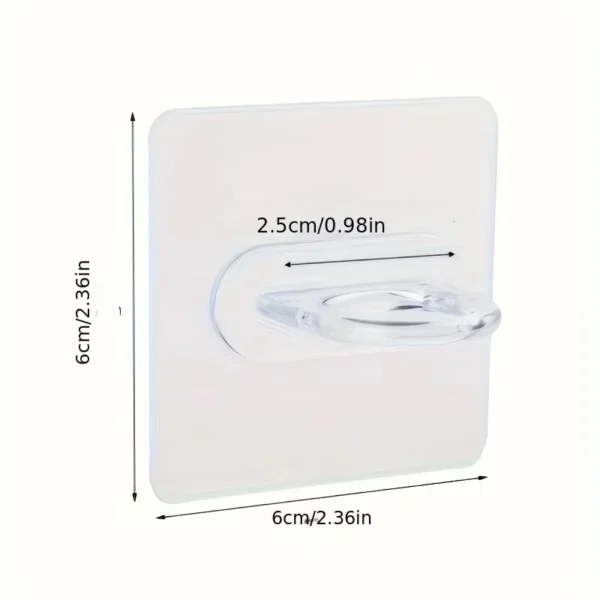 10pcs Multifunctional Wall-Mounted Round Hooks Free Punching Seamless Paste Storage Rack Kitchen Bathroom Household Ring Hange - Image 4
