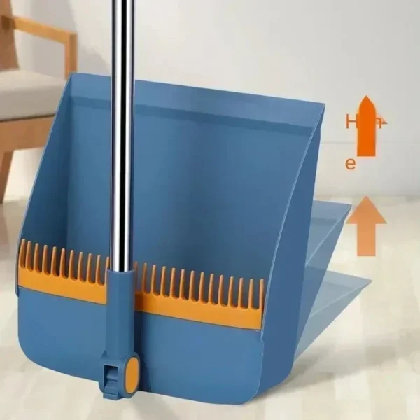 Broom set Household broom broom Dustpan set Brush head sweeping Individual sweep broom Foldable garbage shovel broom - Image 2