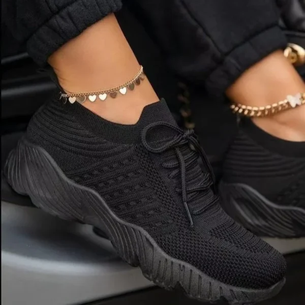 Red Casual Sports Shoes for Women Comfort Mesh Tennis Shoes Light Sneakers Women 2025 New Plus Size 43 Student Vulcanized Shoe - Image 3