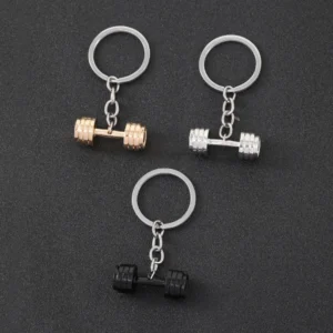 Creative Dumbbell Keychain with Men’S Charm Personalized Fitness Key Accessories Fashion Gym Women'S Keyring Jewelry Gifts