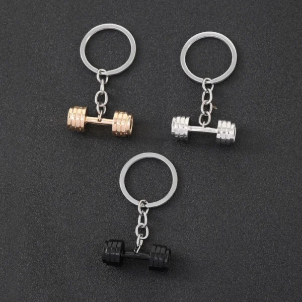 Creative Dumbbell Keychain with Men’S Charm Personalized Fitness Key Accessories Fashion Gym Women'S Keyring Jewelry Gifts