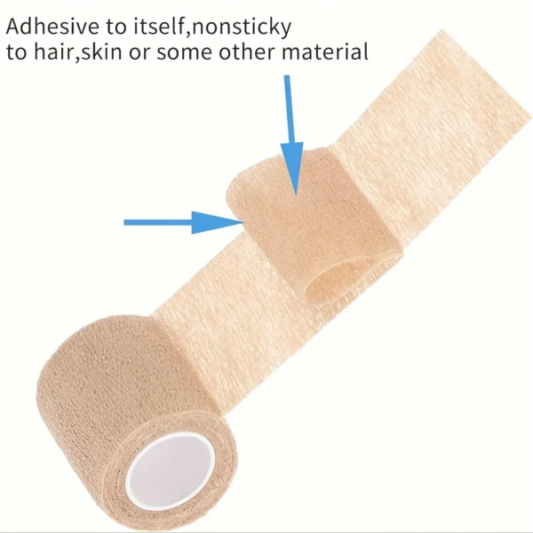 Sports bandage Breathable self-adhesive packing elastic bandage pet tape Sports wrist finger joint knee - Image 2