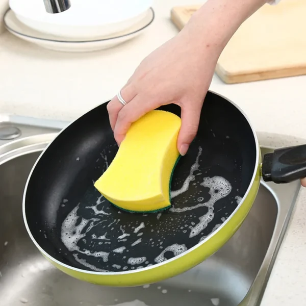Dishwashing Reusable Kitchen Sponge Useful Accessories Cleaning Supplies Home Tools And Gadgets For Washing Tableware Scrubber - Image 3