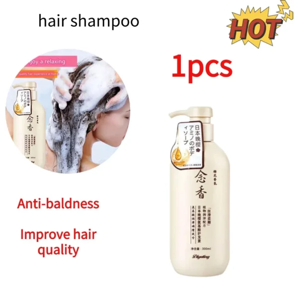 1/2PCS Hair Shampoo Grass Plant Essence-deep Nourish Hair Increase Hair Volume Dander Anti-baldness Smooth Relieve Zero Damage - Image 2