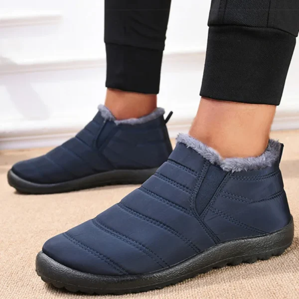 Men's Boots Slip On Winter Shoes For Men Ankle Boots Winter Booties For Men Fur Shoes Waterproof Snow Boots Warm Casual Botas - Image 3