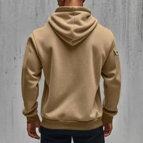 2025 new men's zipper multi-pocket hoodie loose casual sweater suit spring and autumn European size new fashion print - Image 6
