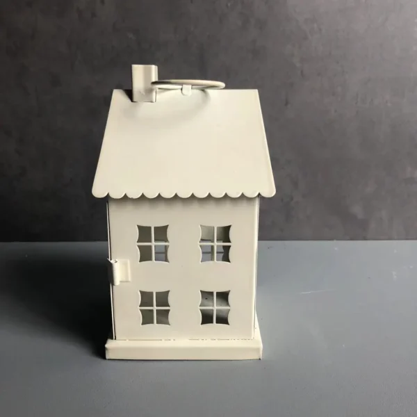 1pc metal house sub candle holder cottage decoration christmas atmosphere patio candle stand decoration tea wax stand country fa - Image 2