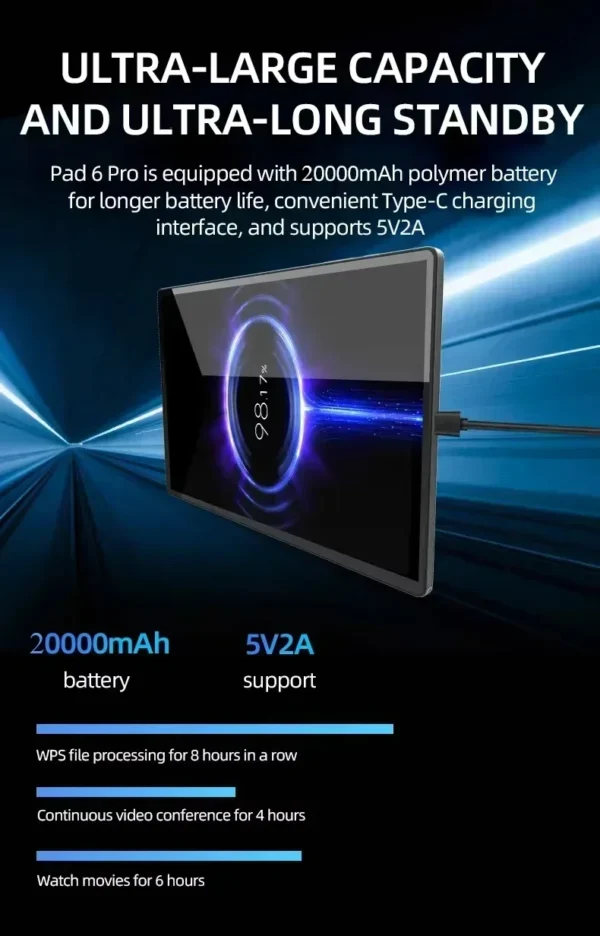 Pad 7 Pro Tablet 2025 NEW Original MI 11inch Snapdrago 8gen2 HD 4K Android 14 22GB+2T 20000mAh 5G Dual SIM WiFi GPS Tablet PC - Image 3