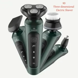 Electric Shavers Men Waterproof Wet Dry Use Electric Trimmer Razor Rechargeable Battery Rotary Shavers Machine Shaving