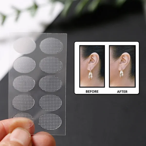 100-Patch Invisible Ear Lift For Ear Lobe Support Ear Care For Stretched Torn Ear Lobes&Relieve Strain From Heavy Earring - Image 5