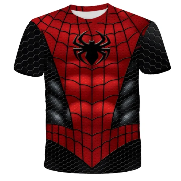 3-14Y Kids' T-shirt Loose Short Sleeve Marvel Captain America Summer Children's Casual T Shirts Soft Top Baby Boys Cartoon Tees