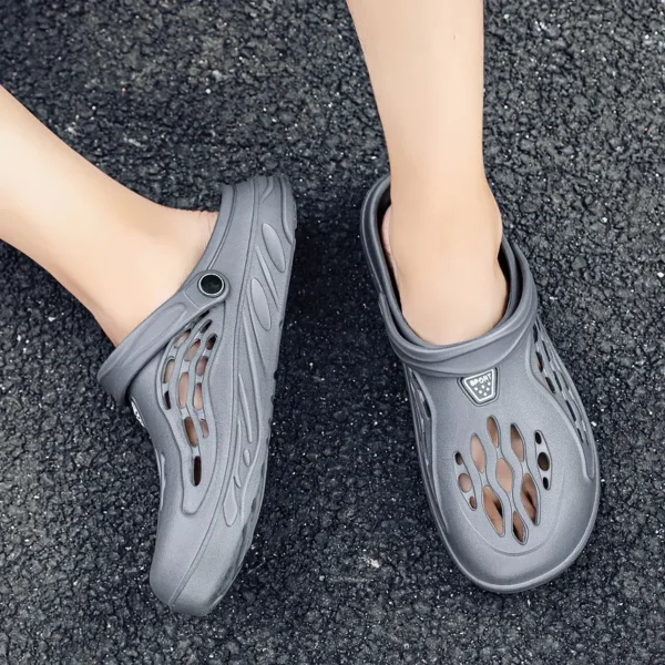 Summer Men Sandals Light EVA Men's Casual Shoes Hole Shoes Clogs Lovers Home Garden Outdoor Male Beach Flat Slippers Big Size 49 - Image 6