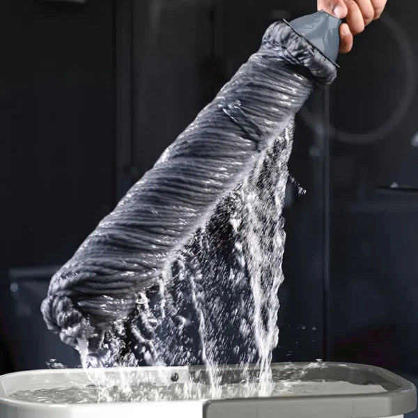 Mop Multi Functional Microfiber Mop Automatic Rotating Vacuum Hand Wash Free Easy To Clean Household Self Twisting Water Mops - Image 4