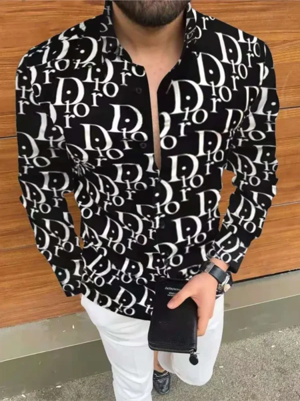 New Men's Shirt Long Sleeve Casual Printed Shirt 2025 Hawaiian Fashion Long Sleeve Shirt Plus Size 5XL - Image 3