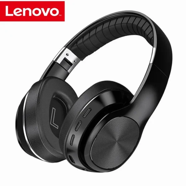 Lenovo Wireless HiFi Earphones – Bluetooth 5.0, Over-Ear, TF Card/FM Radio Support for Phones & PCs