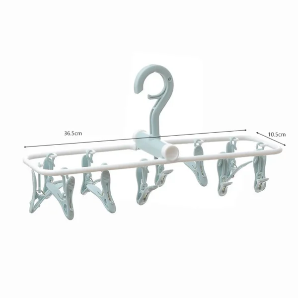 12 Sock Clip Multifunctional Sock Drying Clip Cloth Hanger Household Sock Drying Clip - Image 2