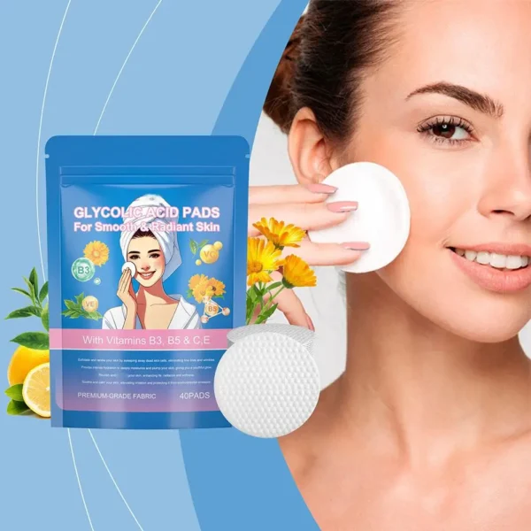 40pcs Turmeric Kojic Acid Cleansing Pads Exfoliating Pads Facial Sponges For Cleansing Exfoliating Daily Cleansing Skin Care - Image 2