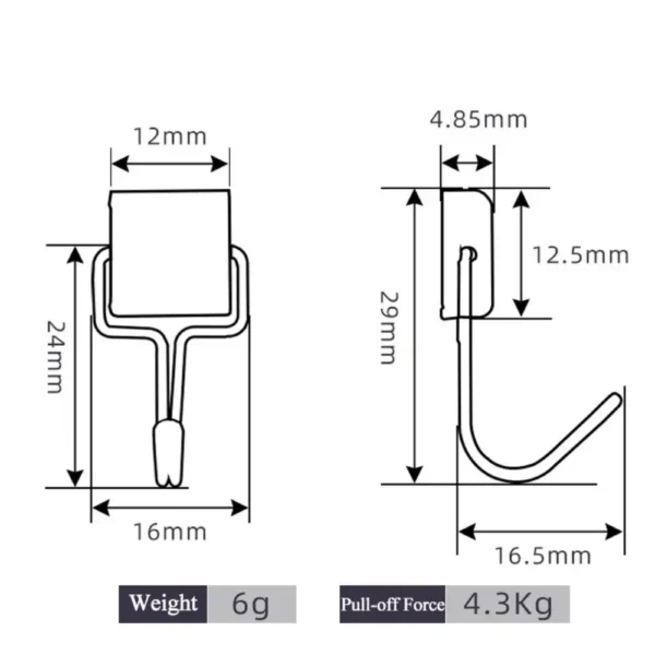 10PCS Strong Magnetic Hooks Multi-Purpose Storage Hooks Home Kitchen Bar Storage Hooks Key Storage Hooks Bathroom Hangers - Image 5