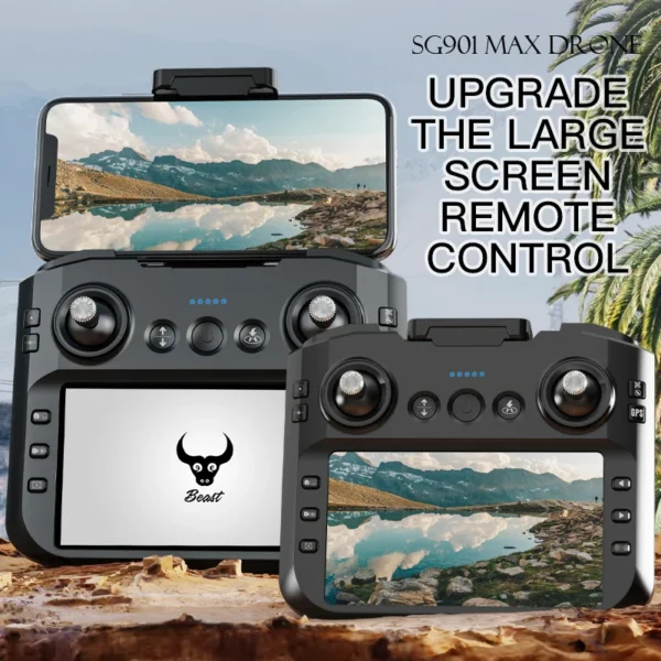 Max Pro Drone with Dual Cameras, GPS, Brushless Motors, Obstacle Avoidance, 4.5-inch Control Screen - Image 5
