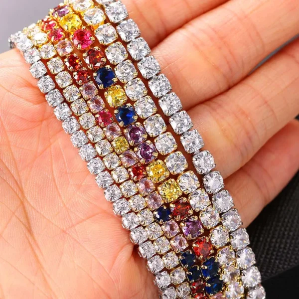 Hip Hop Iced Out Tennis Chain Necklace For Men Women Luxury Cubic Zircon Crystal Short Rock Neck Accessories Jewelry OHN016 - Image 5