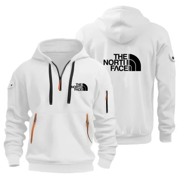 Fashionable spring and autumn 2024 new European size hoodie men's multi-pocket zipper loose casual pullover sweatshirt hoode - Image 5