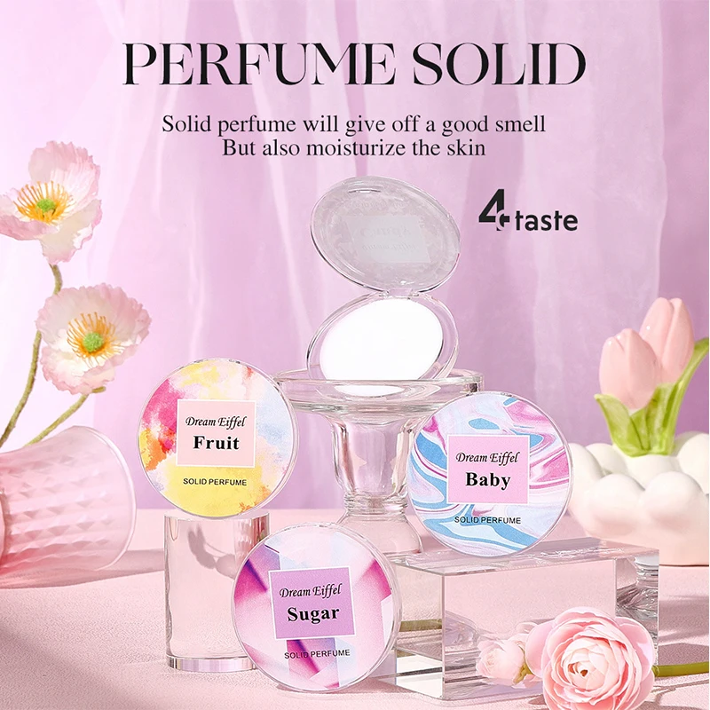 Socialite Pocket Solid Perfume,Floral Fruit Scent Solid Deodorant Balm,Women Portable Travel Fragrance Stick,Natural Ingredients - Image 3