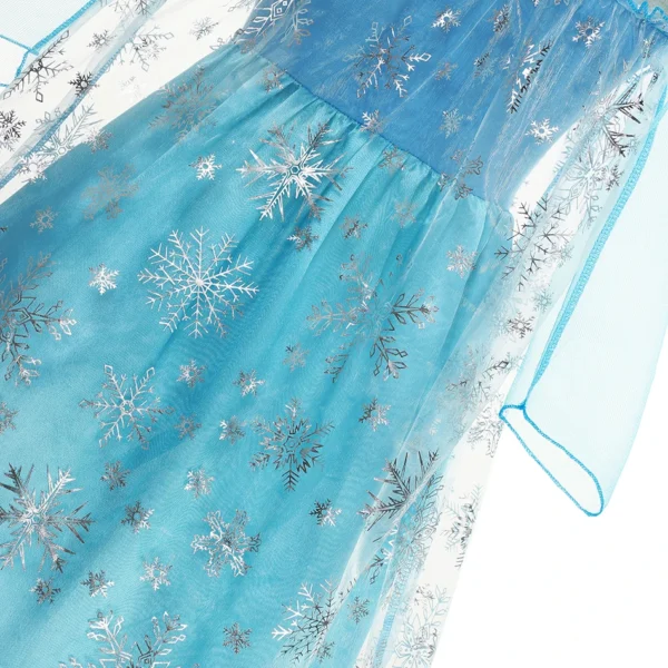 Girls Snow Queen Elsa Kids Costumes For Girl 2024 Carnival Party Prom Gown Robe-Playing Children Clothing Frozen Princess Dress - Image 5