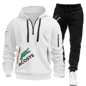 Men’s Sports Suits, Zipper Jackets and Pants Sets, Spring Autumn Fleece Jogging Sportswear