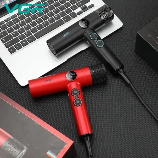 VGR Leafless Anion Blow Dryer Professional Hair Dryer Brushless Motor 110000 RPM Suitable For Salons Powerful Hair Dryer V-401 - Image 5