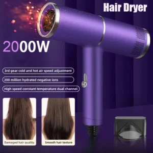 Professional Hair Dryer Negative Ionic Blower High-speed Electricturbine Drier Constant Temperature Quickdrying Hair 2025
