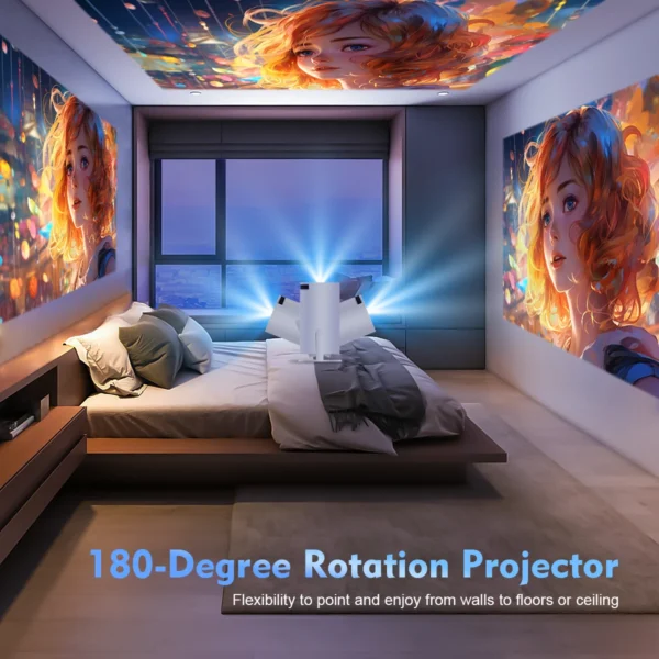 Magcubic Projector HY300 Pro 4K Projector 4K Android 11 Dual Wifi6 260ANSI Allwinner H713 BT5.0 1080P 1280*720P Home Cinema Outdoor Projetor – Android 11 & Dual Wi-Fi - Image 4
