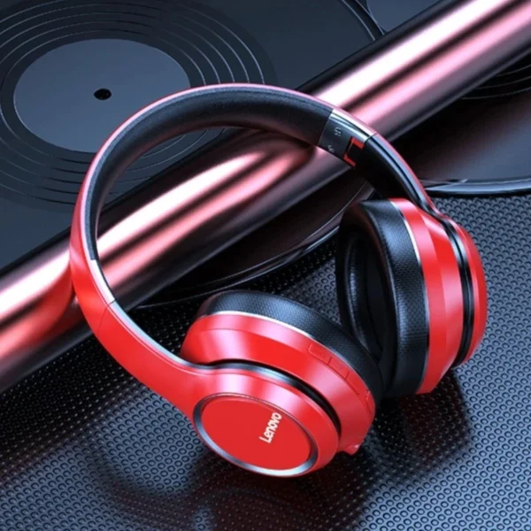 Lenovo HD200 Bluetooth Earphones – Over-Ear, Foldable, Wireless, Noise Cancellation, HIFI Stereo Gaming Headset - Image 4