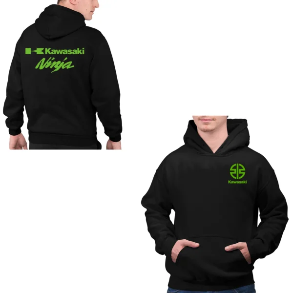 2024 Autumn Winter New Kawasaki motorcycle Men Hoodie Y2K Fashion Male Sweatshirt 2024 New Sport Women pullover - Image 2