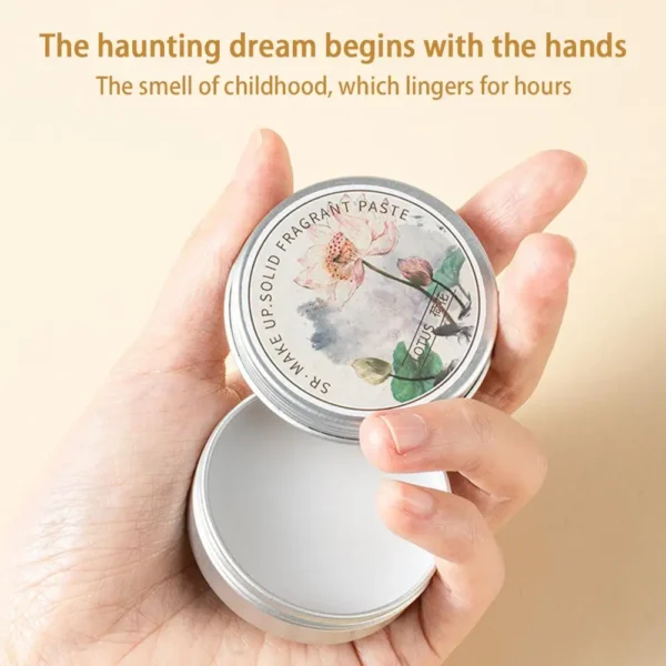 Woman Lavender Solid Perfume Portable Solid Balm Fresh Deodorants Flower Body Fragrances Plant Long-lasting Elegant Aroma C Y0D1 - Image 2