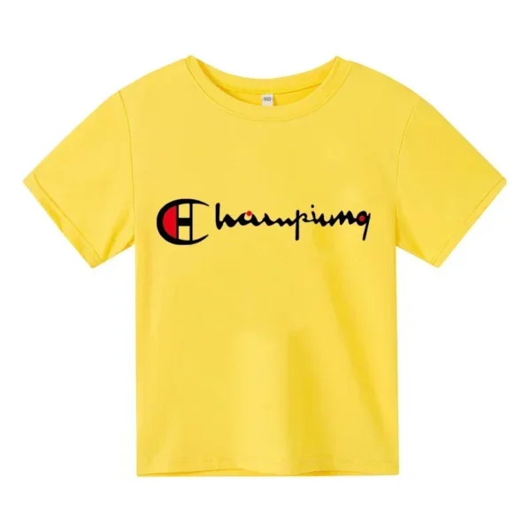Summer Cotton T-shirt for Boys and Girls Short Sleeves 3-14 Year Old Children's Fashion Casual Printed Clothing Kid T Shirt Tops - Image 5