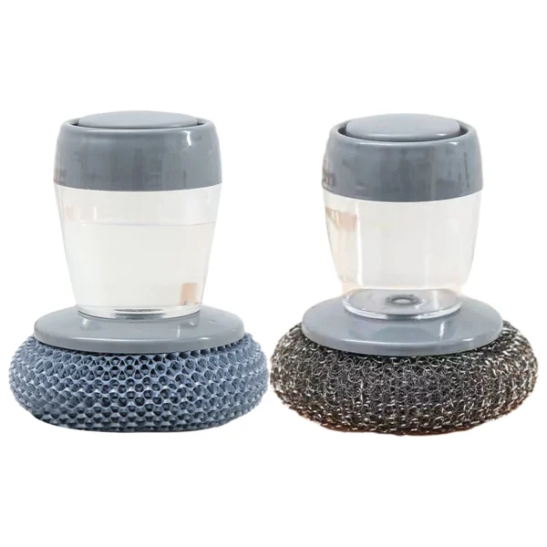 Kitchen Soap Dispensing Dishwashing tool Cleaning Brushes Easy Use Scrubber Wash Clean Tool Soap Dispenser Brush Gadgets - Image 3