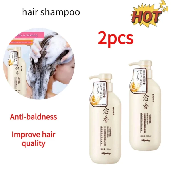 1/2PCS Hair Shampoo Grass Plant Essence-deep Nourish Hair Increase Hair Volume Dander Anti-baldness Smooth Relieve Zero Damage