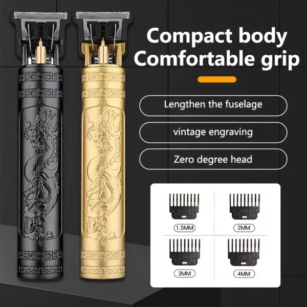 2024 New Vintage T9 Hair Cutting Machine Men's Electric Shaver - Image 2